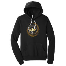 Hardwood -Men's BELLA+CANVAS ® Sponge Fleece Pullover Hoodie - Black - BC3719
