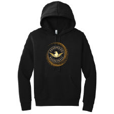 Hardwood -Men's BELLA+CANVAS ® Sponge Fleece Pullover Hoodie - Black - BC3729