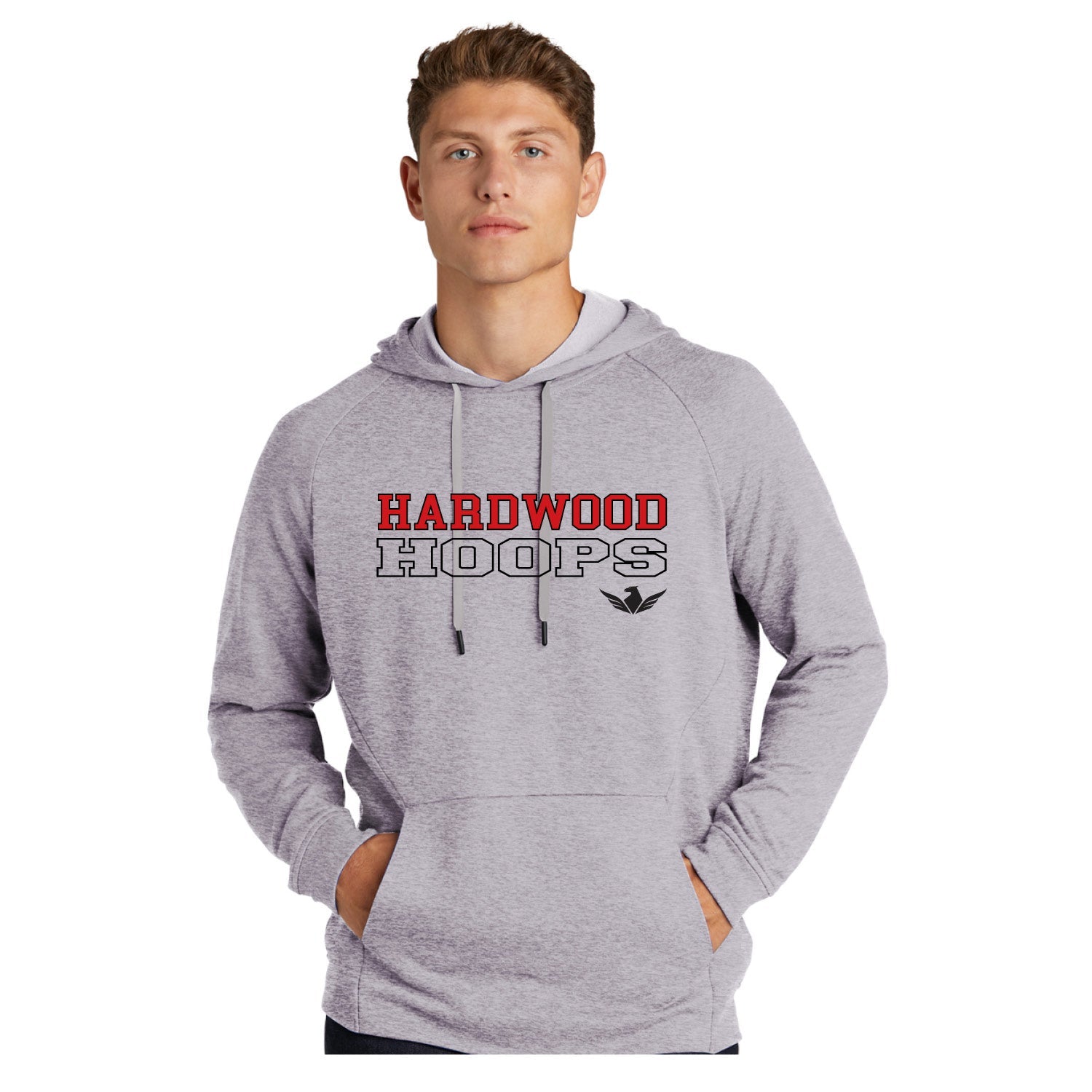 Hardwood - Sport - Tek® Lightweight French Terry Pullover Hoodie - Grey - ST272 - IMS Apparel