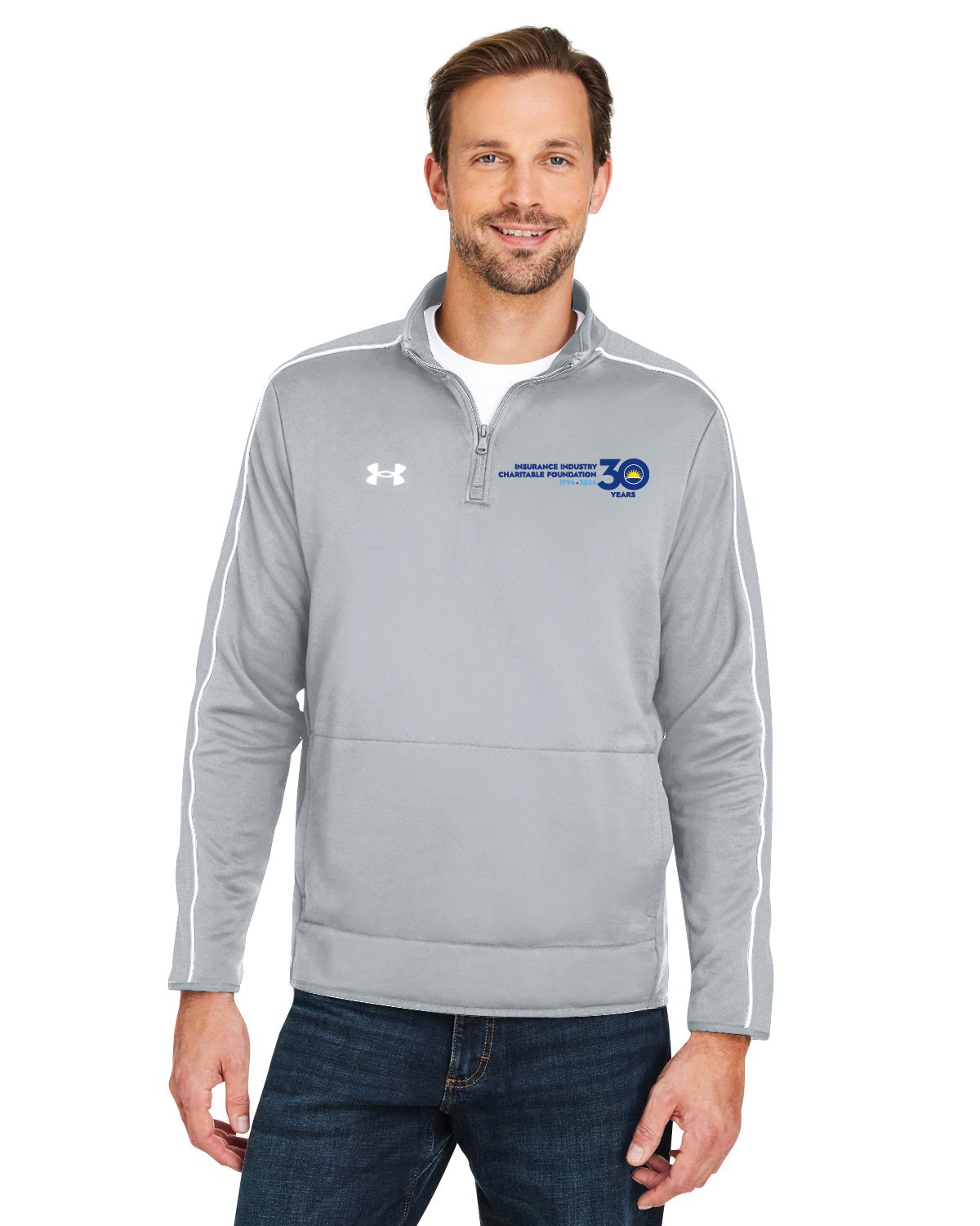 Men Under Armour Half Zip - 1383260 - IMS Apparel