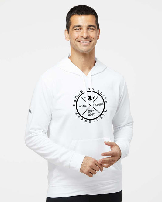 Hardwood - Adidas - Fleece Hooded Sweatshirt - White - IMS Apparel A432White-S