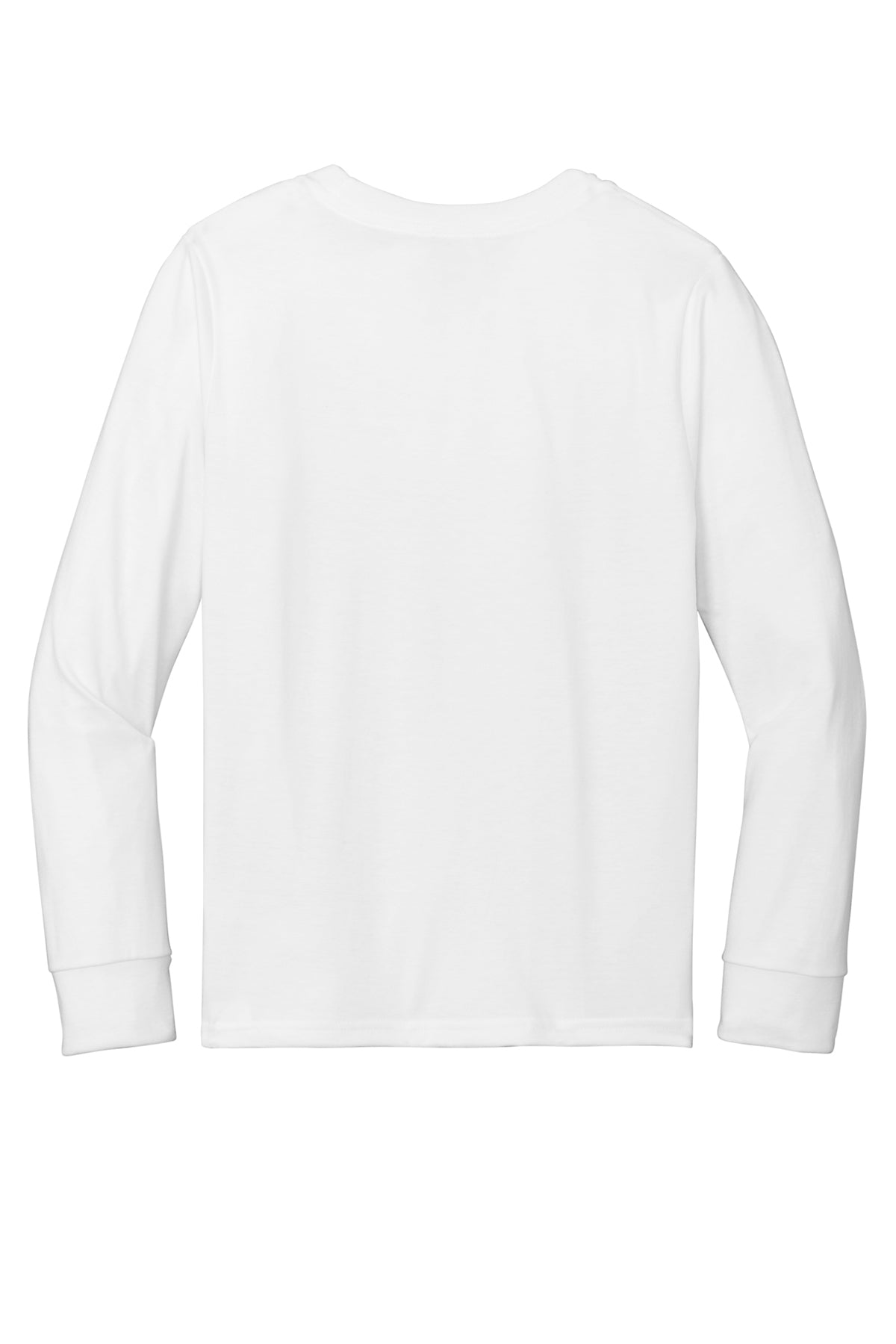 Hardwood - District Youth Perfect Tri Long Sleeve - White - IMS Apparel DT132YWhite-S